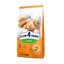 Сухий корм Club 4 Paws (Клуб 4 лапи) ПРЕМІУМ Chicken, для дорослих кот..