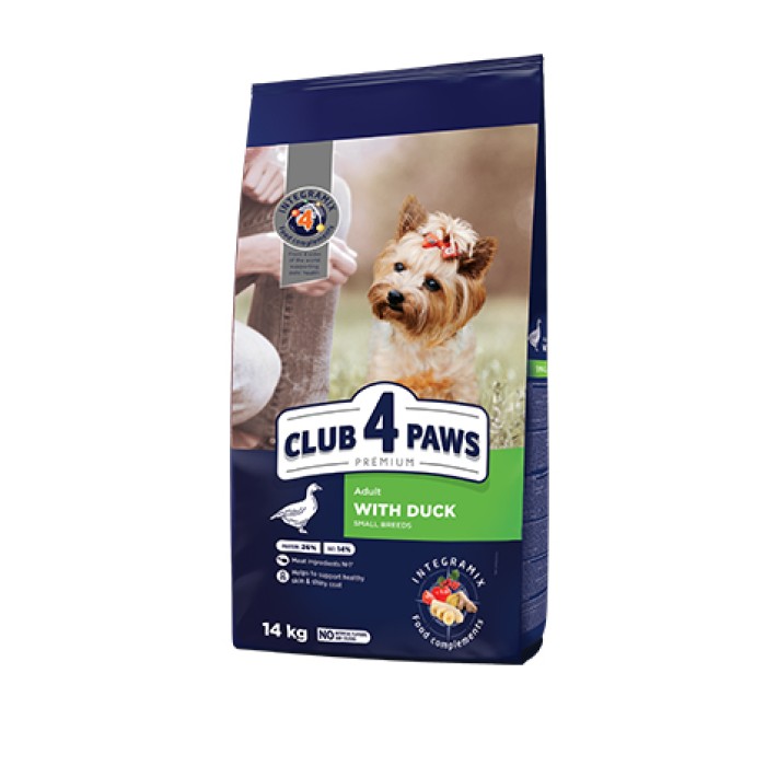 Club 4 Paws (Клуб 4 лапи) преміум для малих порід з качкою 14кг