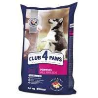 Club 4 Paws (Клуб 4 лапы) ПРЕМИУМ для щенков всех пород с курицей, 14 кг