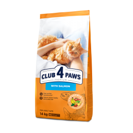 Сухий корм Club 4 Paws (Клуб 4 лапи) ПРЕМІУМ Salmon, для дорослих коті..