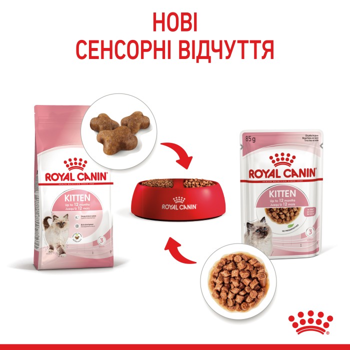 Вологий корм для кошенят ROYAL CANIN KITTEN IN GRAVY 0.085 кг 