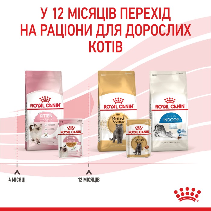 Влажный корм для котят ROYAL CANIN KITTEN IN JELLY 0.085 кг 