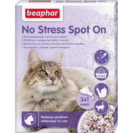 Beaphar Успокаивающие капли No Stress Spot On для кошек, 3 пип..