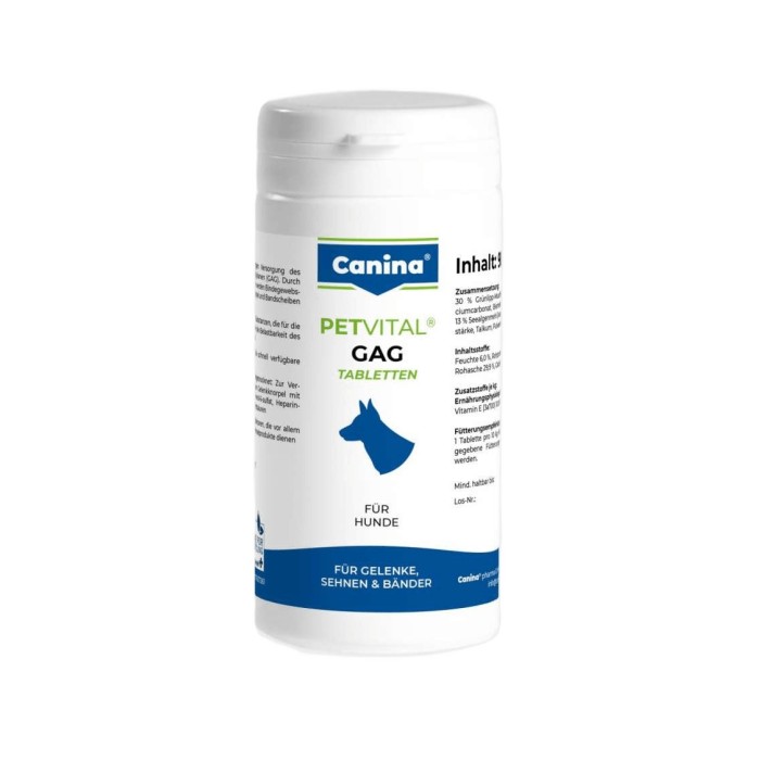 Canina PETVITAL GAG (90табл.) глюкозамін з екстрактом мідій