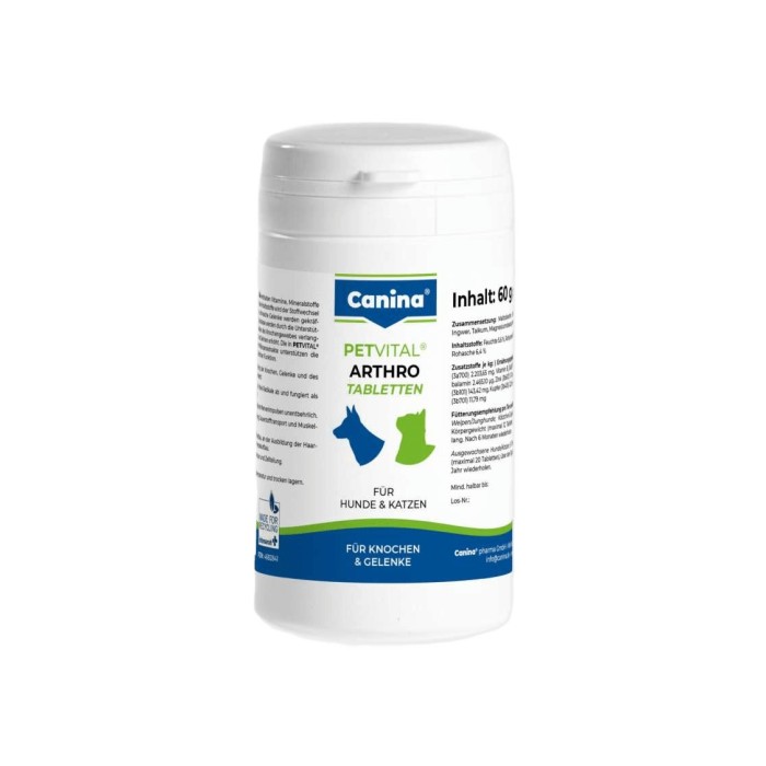 Canina PETVITAL Arthro-Tabl. 60шт. для суставов