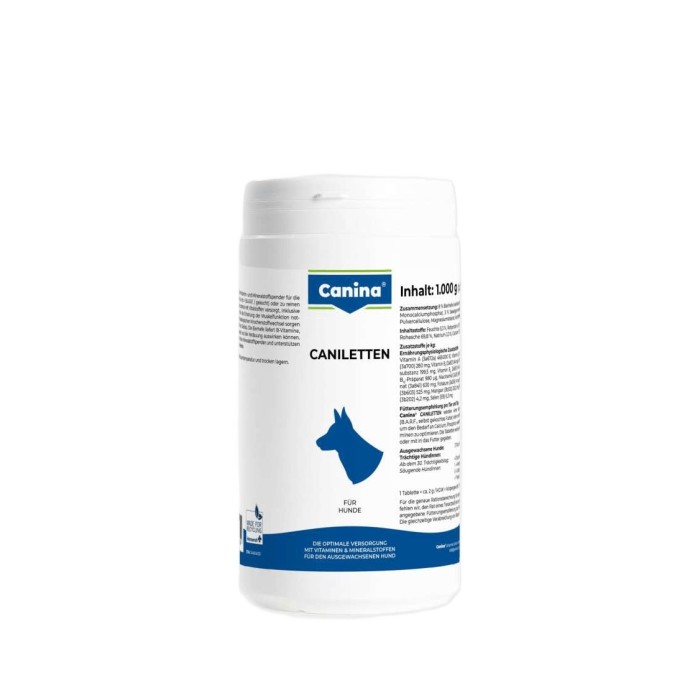 Canina Caniletten 1000г (500 табл) комплекс для дорослих собак