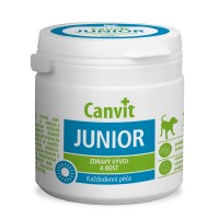 JUNIOR - CANVIT- Джуниор - витаминно-минеральная добавка для щенков и молодых собак, 100г