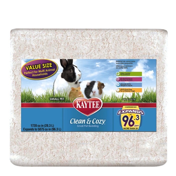 Kaytee Clean&Cozy White Клин&Кози ЧИСТО&УЮТНО БЕЛЫЙ подстилка для грызунов, целлюлоза , 28.3 л.