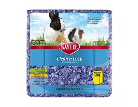 Kaytee Clean&Cozy Purple Клин&Кози ЧИСТО&УЮТНО ФИОЛЕТОВЫЙ подстилка для грызунов, целлюлоза , 4.1 л.