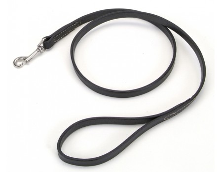 Coastal Circle-T кожаный поводок для собак, 2,5смХ1,2м , черный.