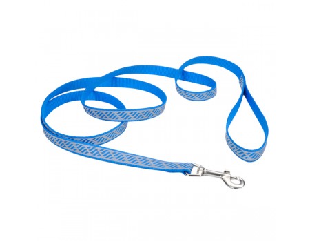 Coastal Lazer свето-отражающий поводок для собак, 1,6смХ1,2м , голубая волна.
