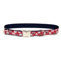 Coastal Pet Attire Ribbon ошейник для собак, 2,5смХ65см , красный с лапками.