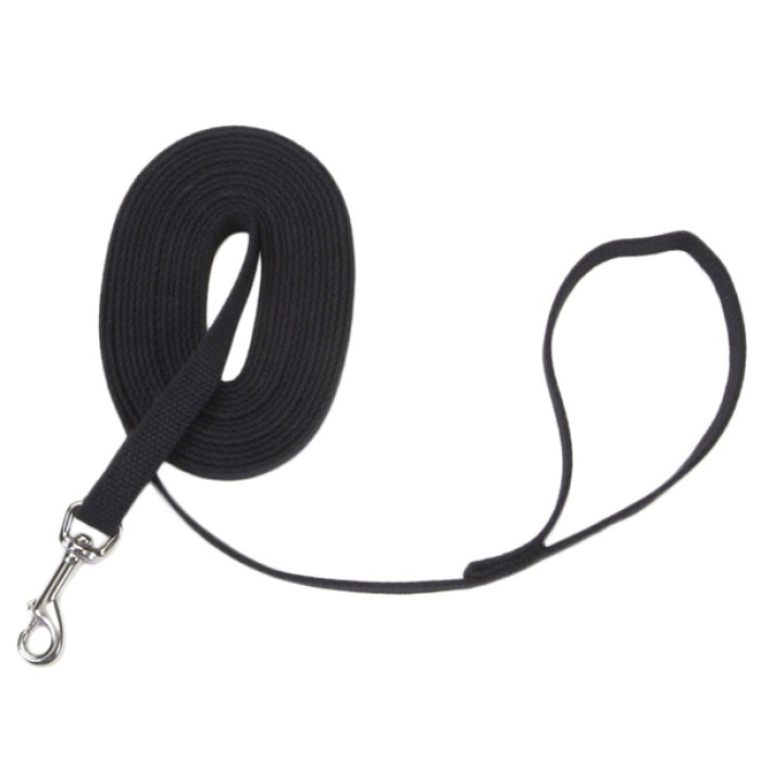 Coastal Cotton Web Training Leash поводок для собак, котон, черный , 1 см.Х9 м.