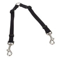 Coastal 2 Dog Adjustable Coupler повідець-спарка для 2-х собак, нейлон, чорний, 2 см.