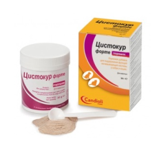 ЦИСТОКУР Форте (CystoCure Forte) кормовая в форме порошка для поддержания мочеполовой системы у собак и кошек при инфекциях мочевых путей  (30 г)