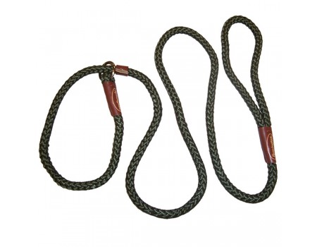 Remington Rope Ошейник-поводок рывковый, круглый, 1смХ1,8м, зеленый.