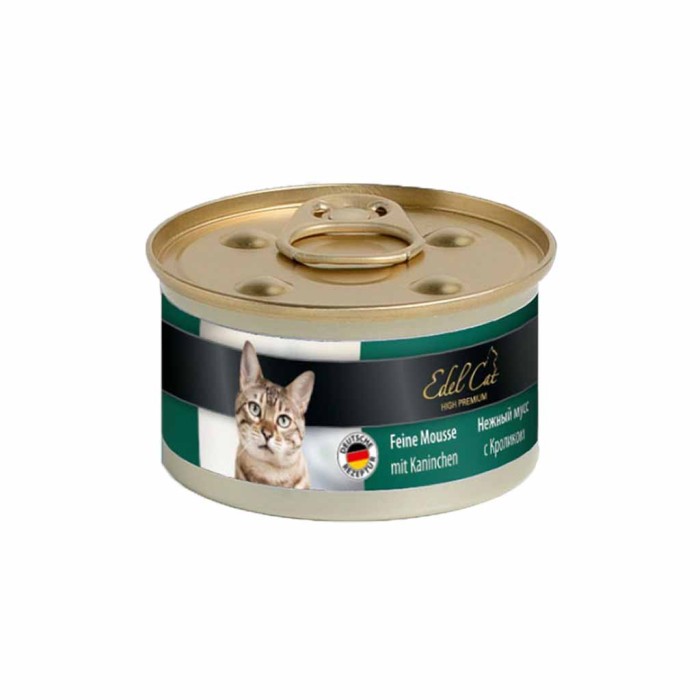 Edel Cat heart k Вологий корм для кішок ніжний мус із кроликом 85 гр.