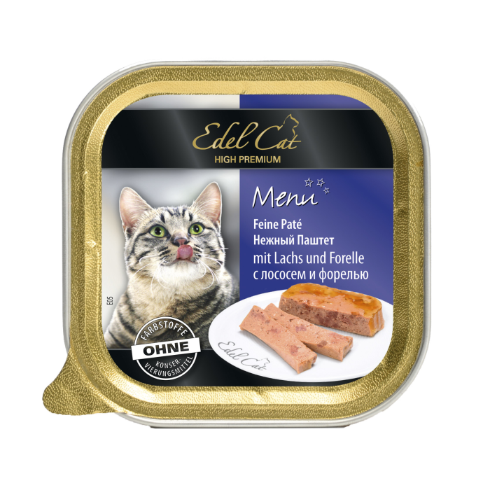 Edel Cat k 100g паштет лосось и форель