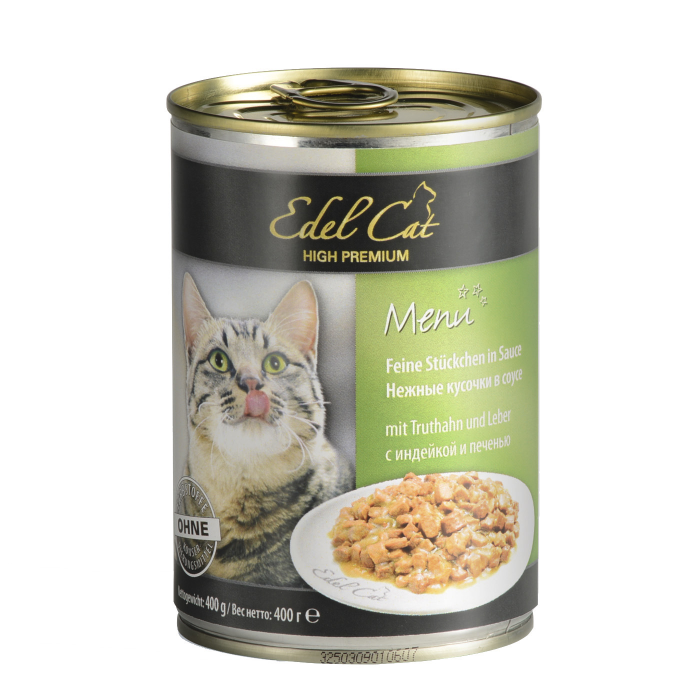 Edel Cat k 400g индейка и печень