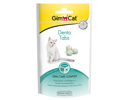 GimCat таблетки Denta, для зубов кошек, 40 г
