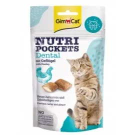 Подушечки Gimcat Nutri Pockets Dental для очищення зубів 60г..