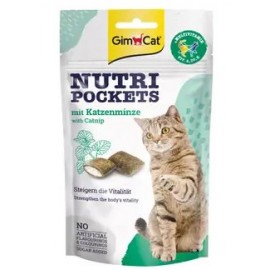 Подушечки Gimcat Nutri Pockets с кошачьей мятой и мультивитаминами 60г