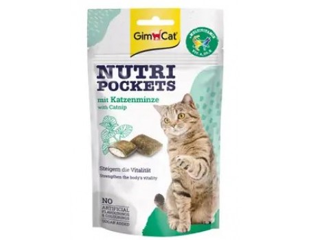 Подушечки Gimcat NutriPockets з котячою м'ятою та мультивітамінами