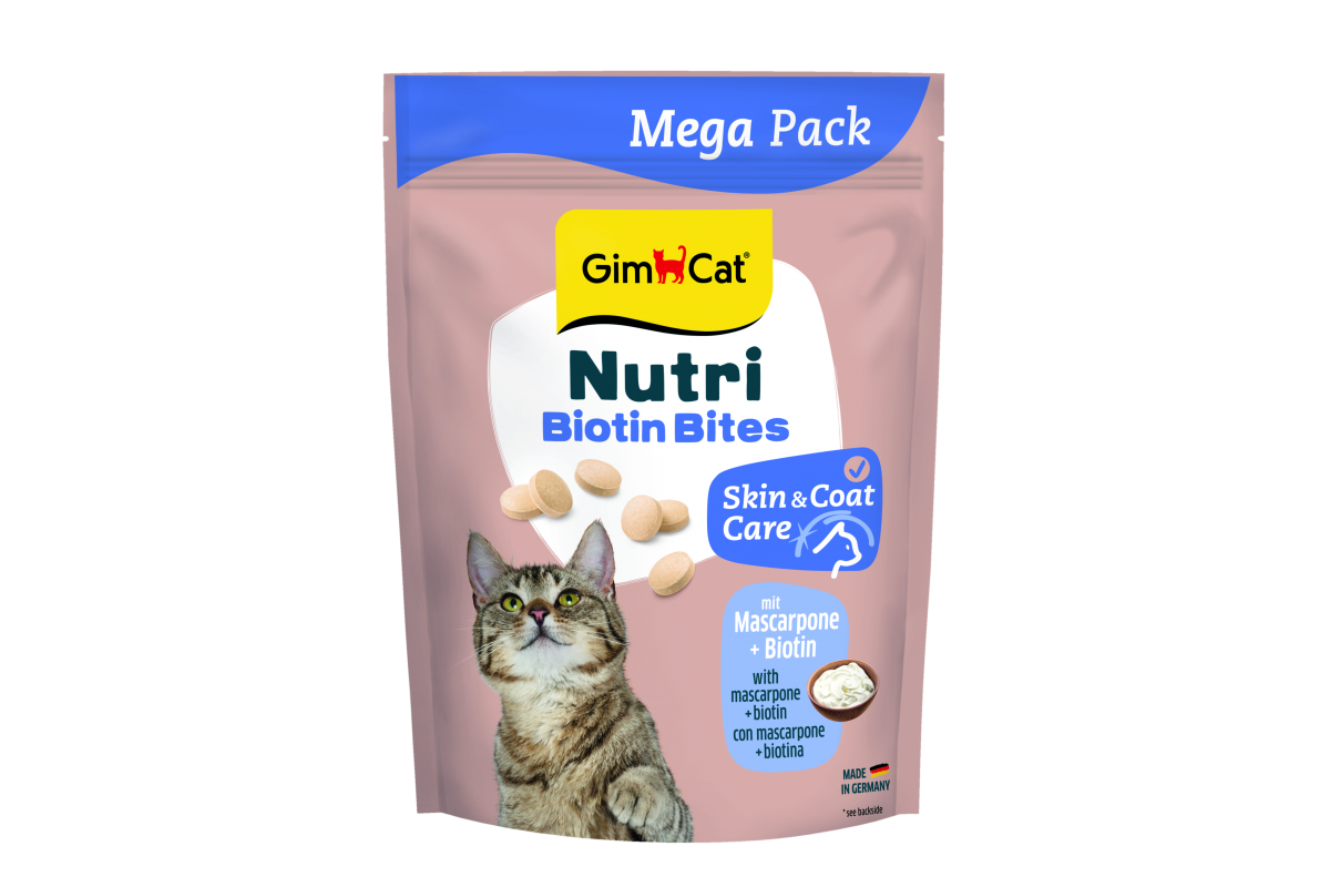 にゃんストマッタケア 3kg Витамины GimCat NUTRI BIOTIN BITES для кошек для улучшения