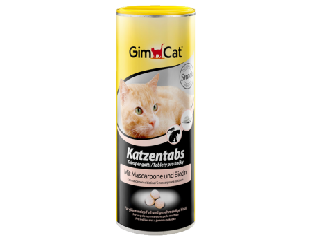 Витамины с сыром Маскарпоне, биотином и ТГОС для кошек Gimpet Katzentabs