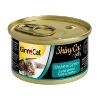 Консервы Gimpet Shiny Cat Gimpet для кошек, Цыпленок с креветками 70г