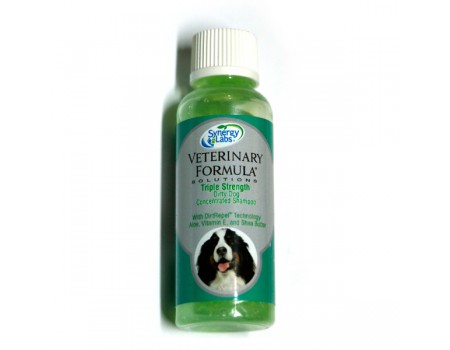 Концентрований шампунь для собак Veterinary Formula Triple Strength Dirty, потрійна сила, брудовідштовхуючий, аромат зеленого, 450 мл