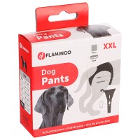 Flamingo  Jolly ФЛАМИНГО ДЖОЛЛИ трусы для собак гигиенические черные, с застежкой на поясе, с комплектом прокладок , 60х70 см, 5 см.