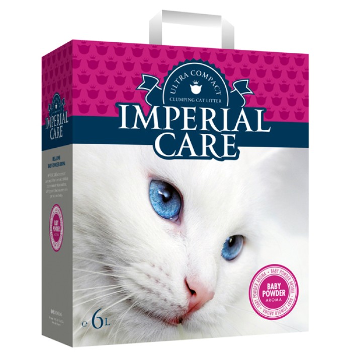Імперіал каре з ароматом дитячої пудри (Imperial Care Baby Powder) ультра-комкующийся наповнювач в котячий туалет, 10 л.