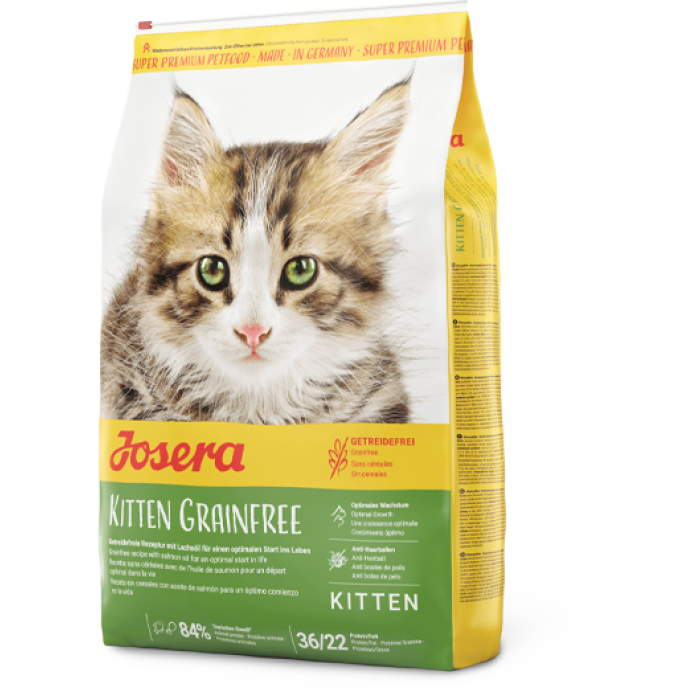 JOSERA Kitten grainfree - корм Йозера для котят с мясом домашней птицы и картофелем, кошек в период беременности, 2 кг