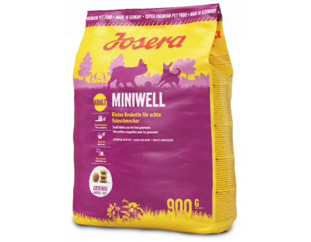 Josera Miniwell - корм Йозера Минивель для взрослых собак мелких пород 900г