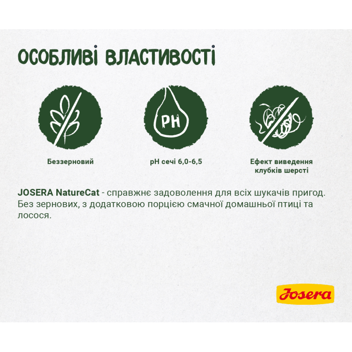 Josera Nature Cat - беззерновий корм Йозера НейчерКет для котів 2 кг