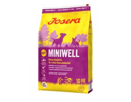 Josera Miniwell - корм Йозера Минивель для взрослых собак мелких пород 10 кг 