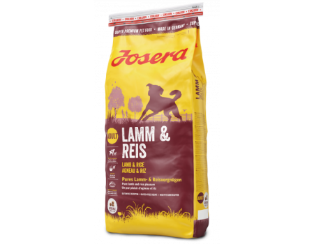 Josera Lamb & Rice - корм Йозера на основі ягняти та рису для дорослих собак 15 кг