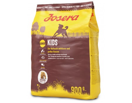 Josera Kids - корм Йозера Кидз для активно растущих щенков средних и крупных пород 900г