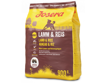 Josera Lamb & Rice - корм Йозера на основі ягняти та рису для дорослих собак 900г