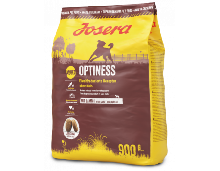 Josera OptIness - корм Йозера Оптинес для взрослых собак средних и крупных пород 900г