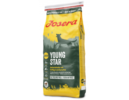 Josera Young Star - беззерновой корм Йозера Янг Стар для щенков и молодых собак 15кг