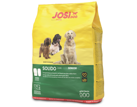 JosiDog Solido (21/8) - корм Йозидог для менее активных старших собак 0,9 кг