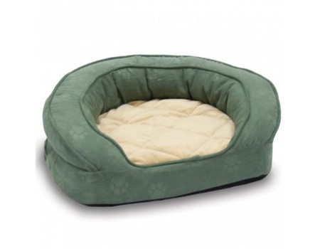K&H Deluxe Ortho Bolster Sleeper ортопедический лежак для собак , зеленый , M, 76х63,5х23 см