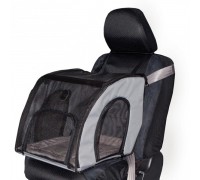 K&H Travel Safety сумка-переноска в автомобіль для собак і котів, сіри..