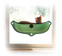K&H Ez Mount Window Bed спальное место на окно для котов , зеленый, 69..