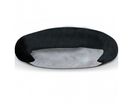 K&H Bolster лежак, що самозігрівається для собак, сірий/чорний, 43х35,5x5 см