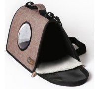 K&H Lookout сумка-переноска для собак і кішок, шоколадний, S, 27х43x23..