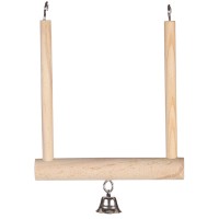 Flamingo  Wooden Swing ФЛАМИНГО СВИНГ деревянные качели для птиц, с колокольчиком
