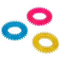 Flamingo  Good4Fun Spike Ring ФЛАМІНГО ГУД ФО ФАН іграшка для собак кільце з шипами, гума, 12,7 см.